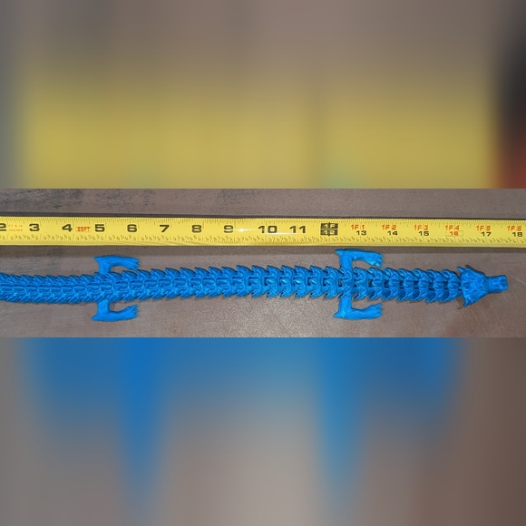 3D Printed Dragon Blue PLA - Picture 4 of 7